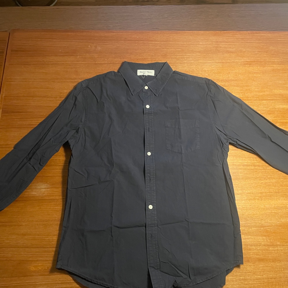 Alex Mill Dark blue Button-Up Shirt Medium